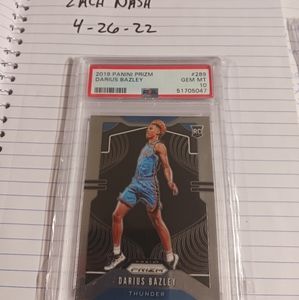 Darius Bazley Rookie PSA 10